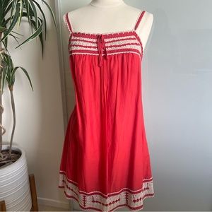 BCBGMaxazria Pink Crochet Dress